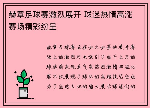 赫章足球赛激烈展开 球迷热情高涨 赛场精彩纷呈